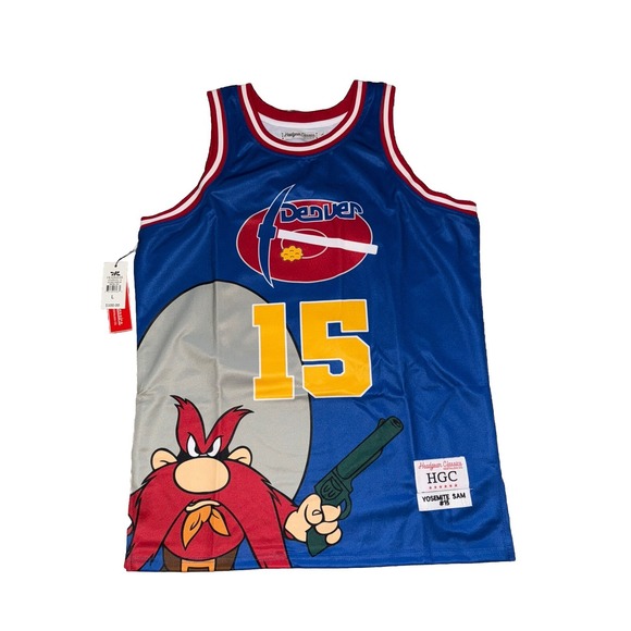 Headgear Classics Other - Headgear Classics Yosemite Sam Denver Nuggets Jersey Authentic Jersey XL Blue
